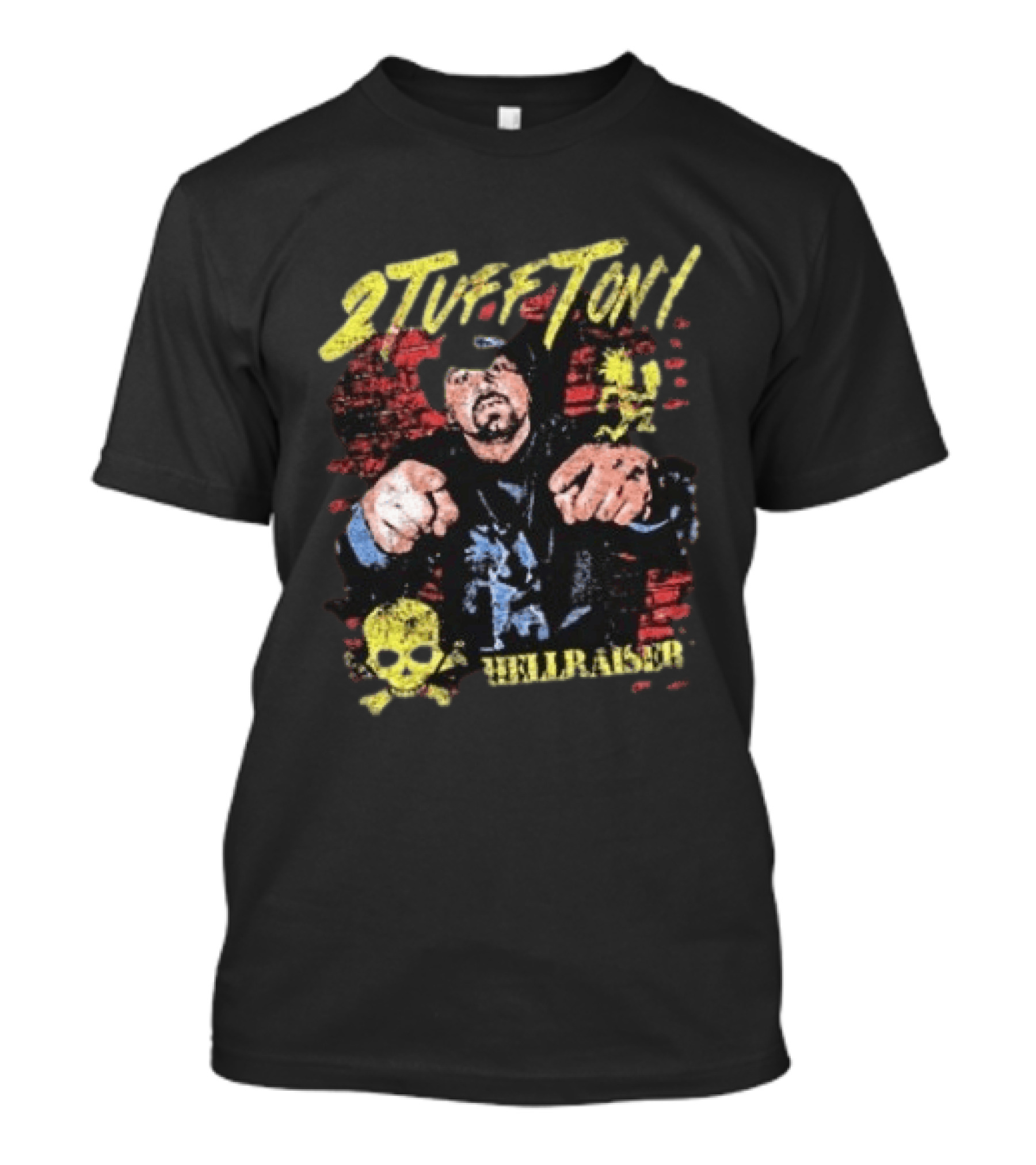 2 Tuff Tony Hellraiser Insane Clown Posse Skull Brick Wall T-Shirt