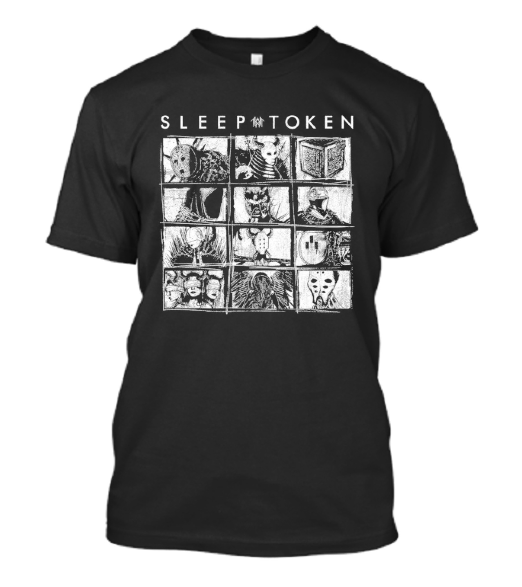 Sleep Token Figures Album Cover Art Grid T-Shirt