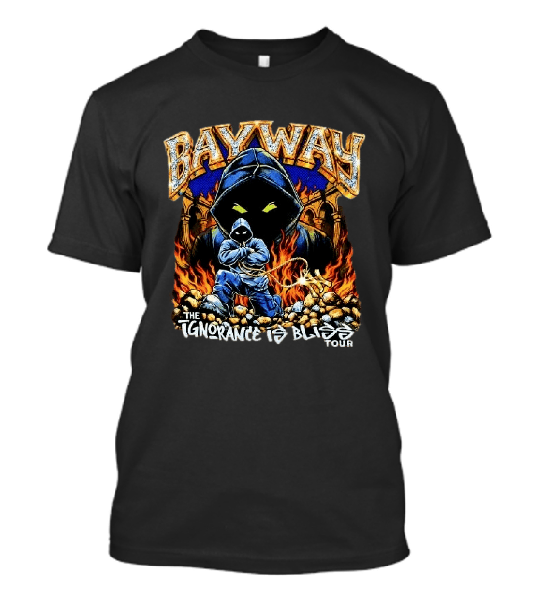 Bayway The Ignorance Is Bliss Tour 2026 And Flames T-Shirt