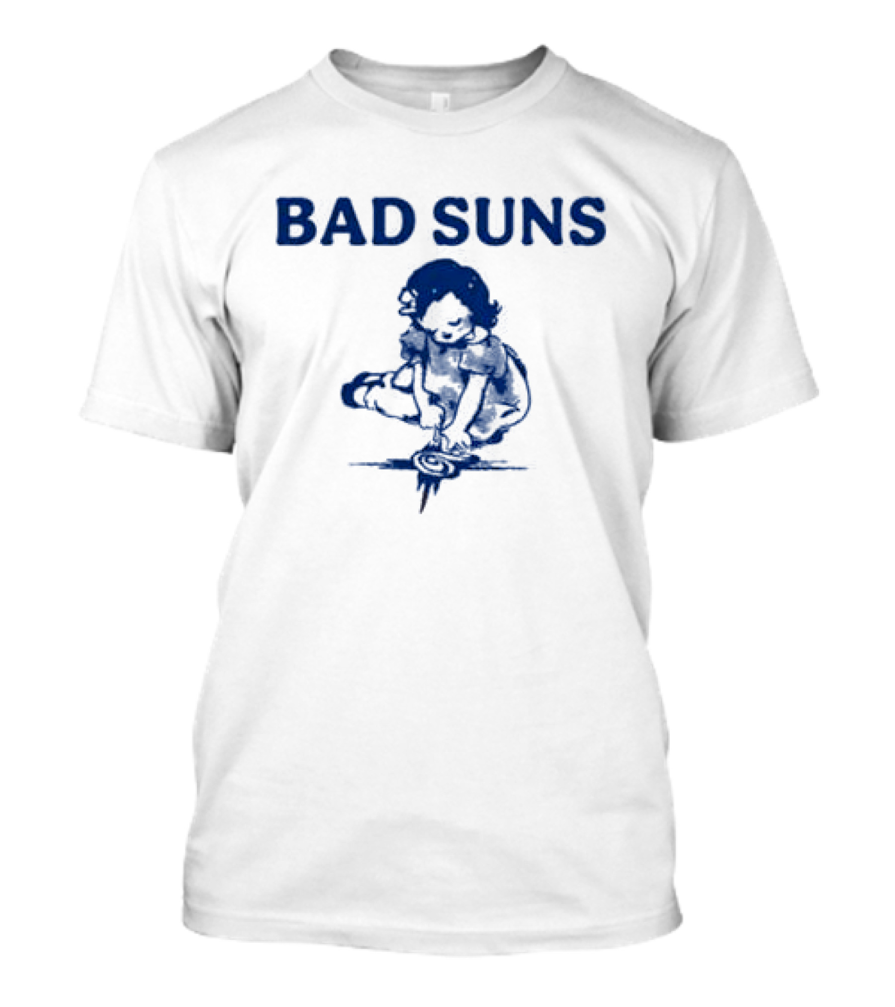 Bad Suns Doodle Girl Raglan Baby Crop T-Shirt