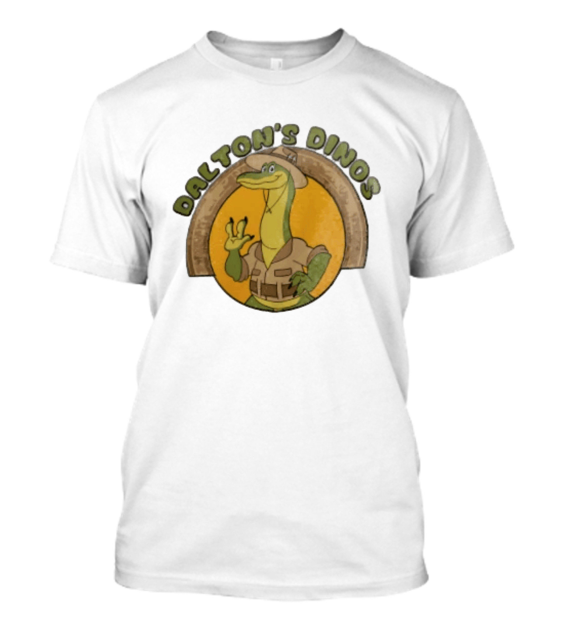 Dalton's Dino's Cartoon Dinosaur Safari Adventure Outfit T-Shirt