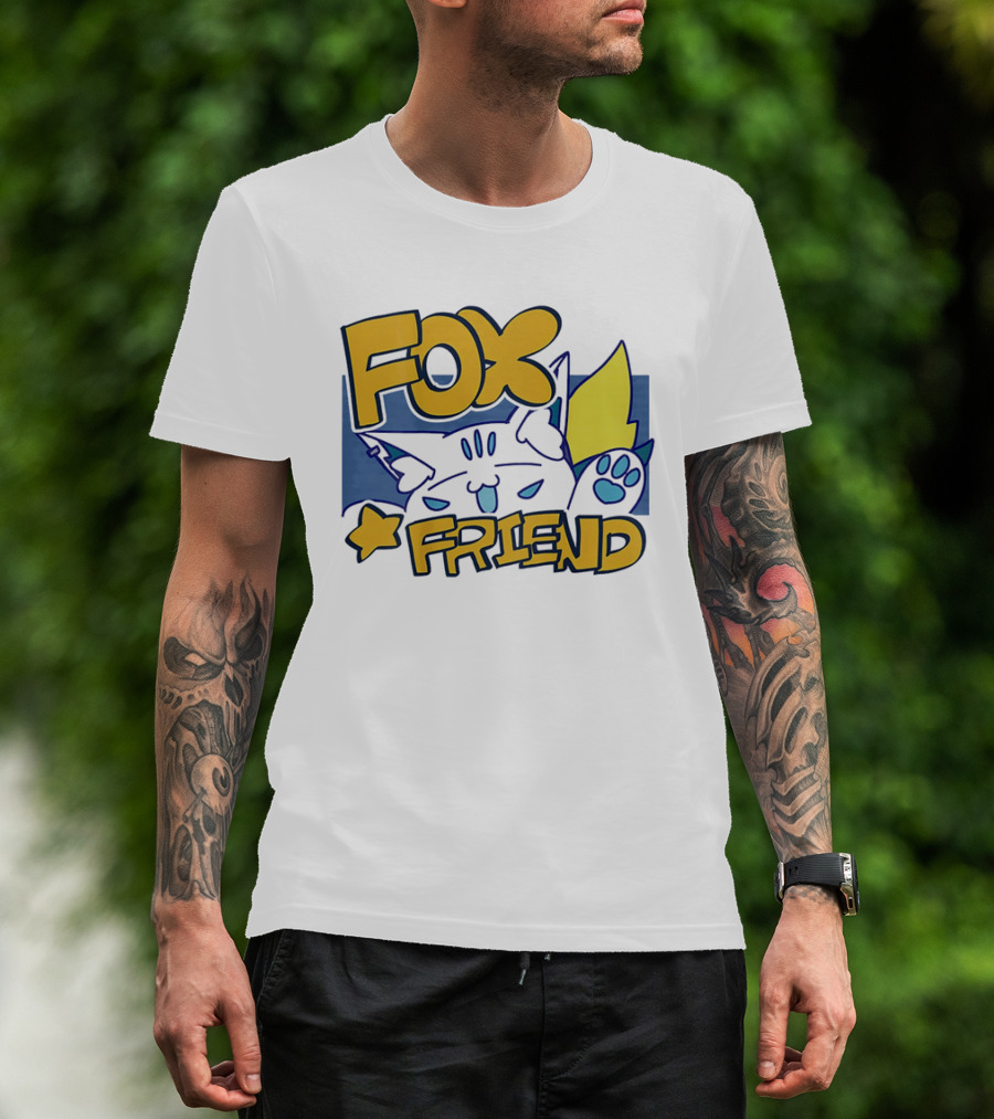 Shirakami Fubuki Fox Friend Anime Style Companion T-Shirt