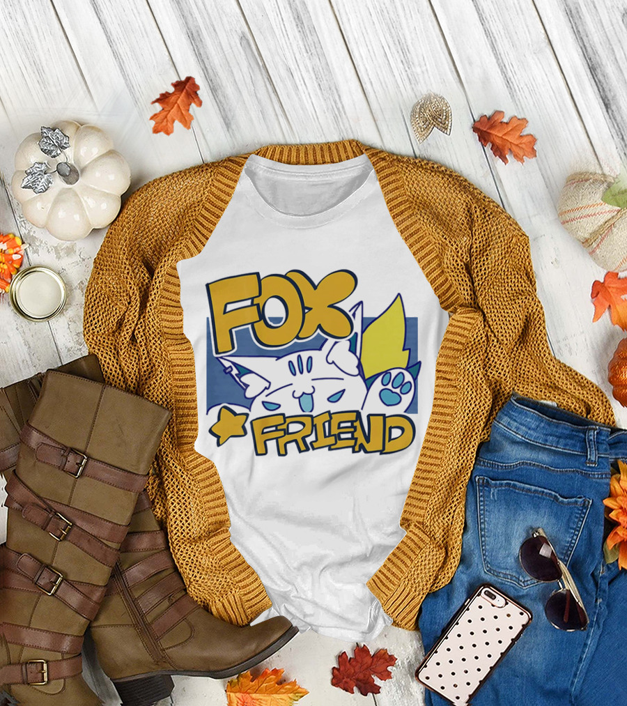 Shirakami Fubuki Fox Friend Anime Style Companion T-Shirt