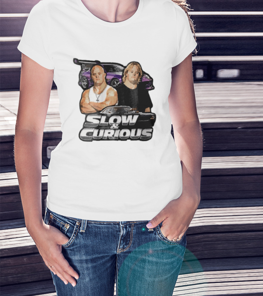 Slow & Curious Duo With Sports Cars And Menacing Muscle Cars T-Shirt