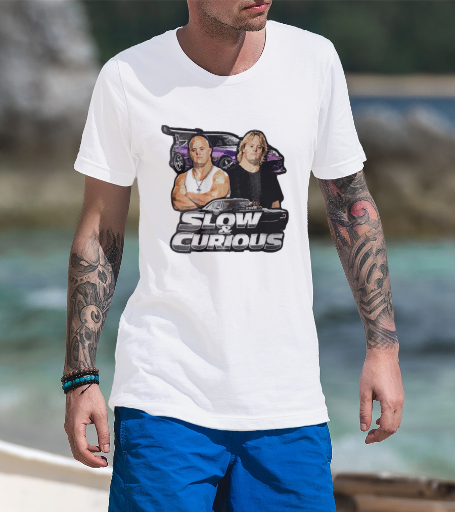 Slow & Curious Duo With Sports Cars And Menacing Muscle Cars T-Shirt