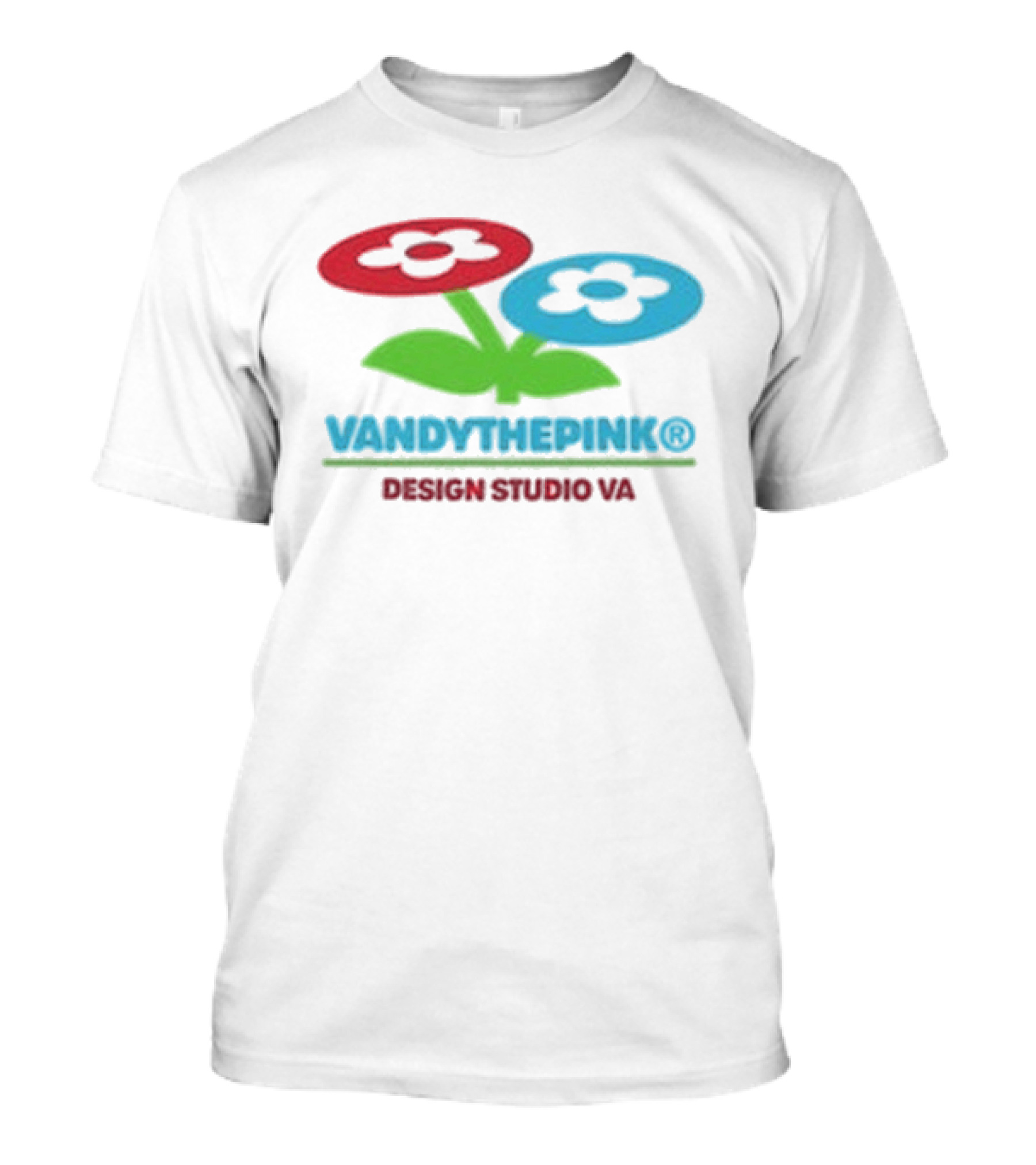 Vandythepink Two Flower Buckle Design Studio VA T-Shirt