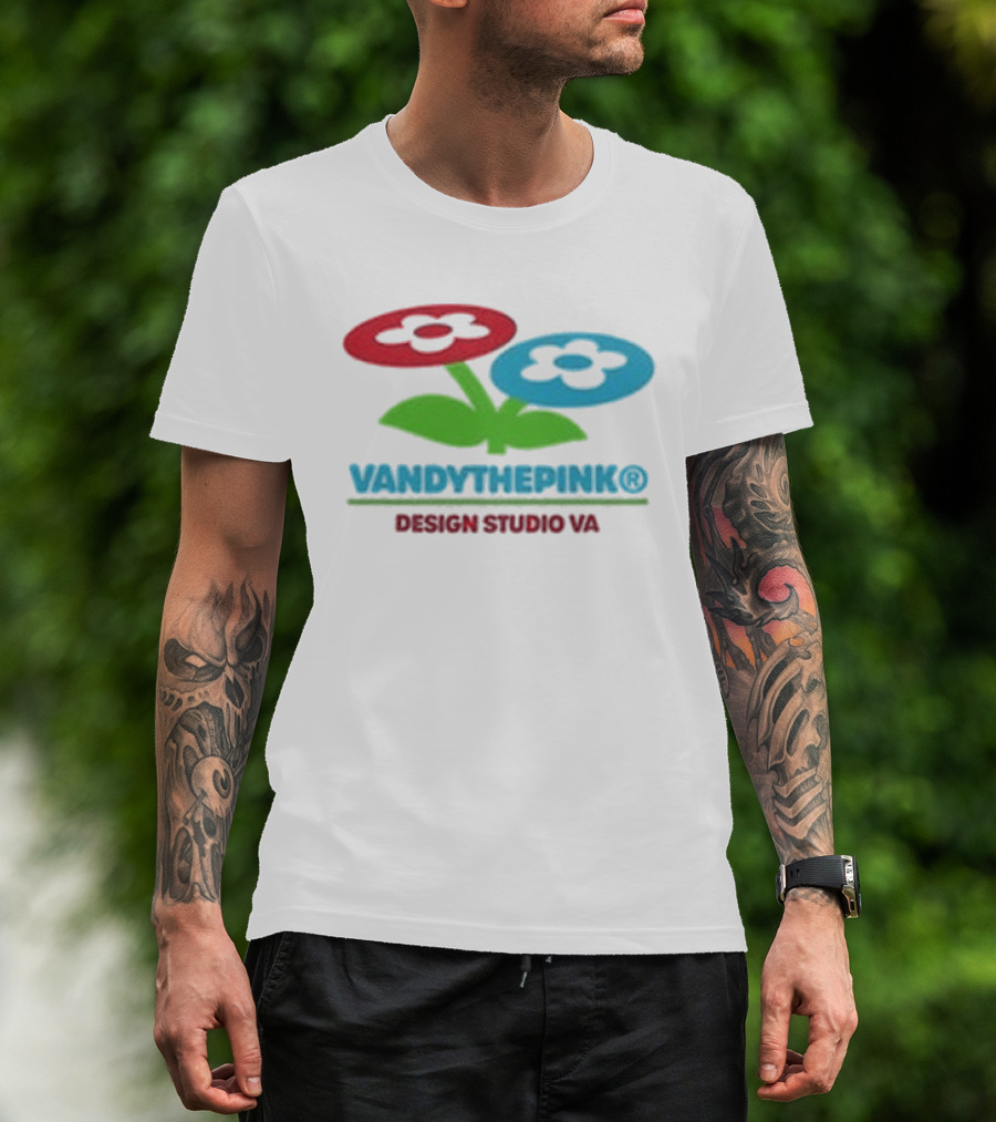 Vandythepink Two Flower Buckle Design Studio VA T-Shirt
