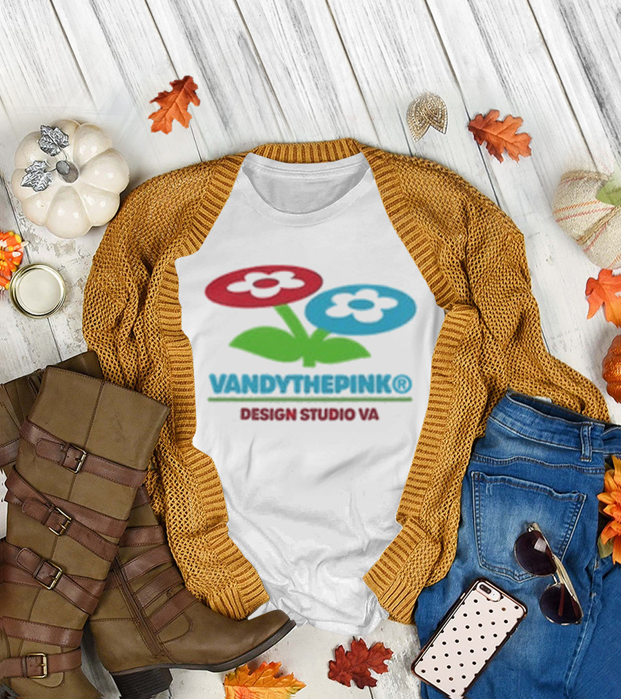 Vandythepink Two Flower Buckle Design Studio VA T-Shirt