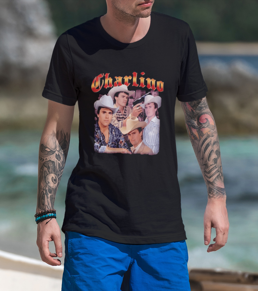 Charlino Sanchez Cowboy Tribute Collage T-Shirt