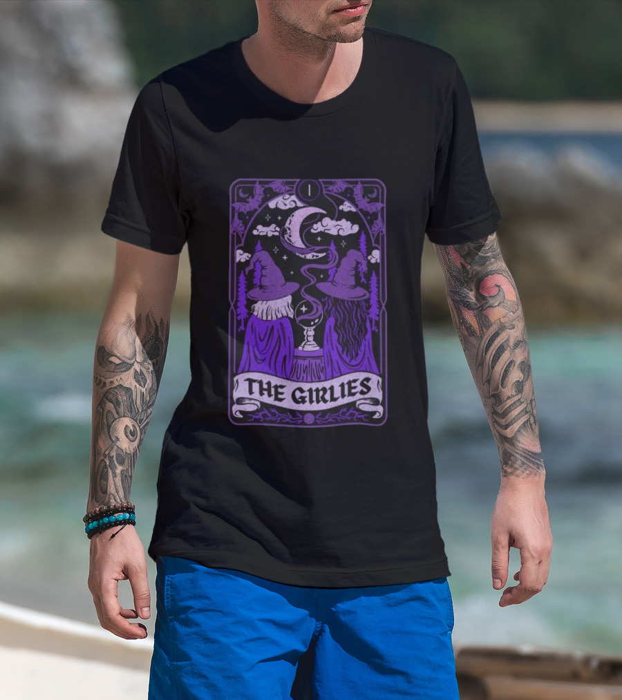 Witchy Tarot Card Style The Girlies Do We Know Them Moon Magic T-Shirt