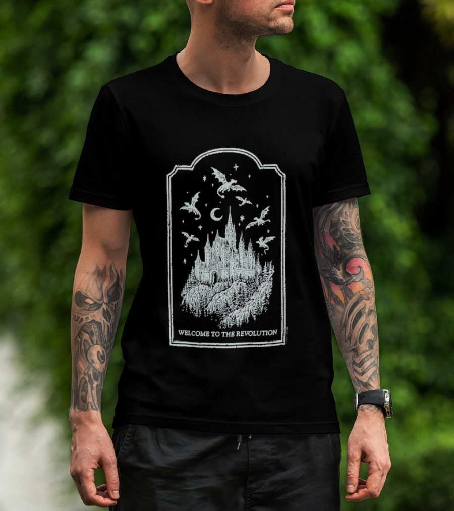 Fourth Wing Welcome To The Revolution Castle And Flying Beasts T-Shirt
