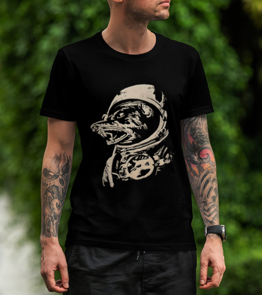Grissom Space Dog In Astronaut Suit T-Shirt