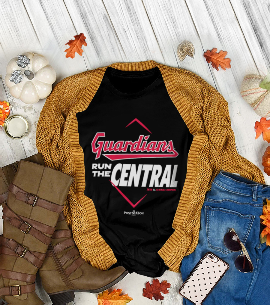 Guardians Run The Central Cleveland Guardians MLB 2025 T-Shirt