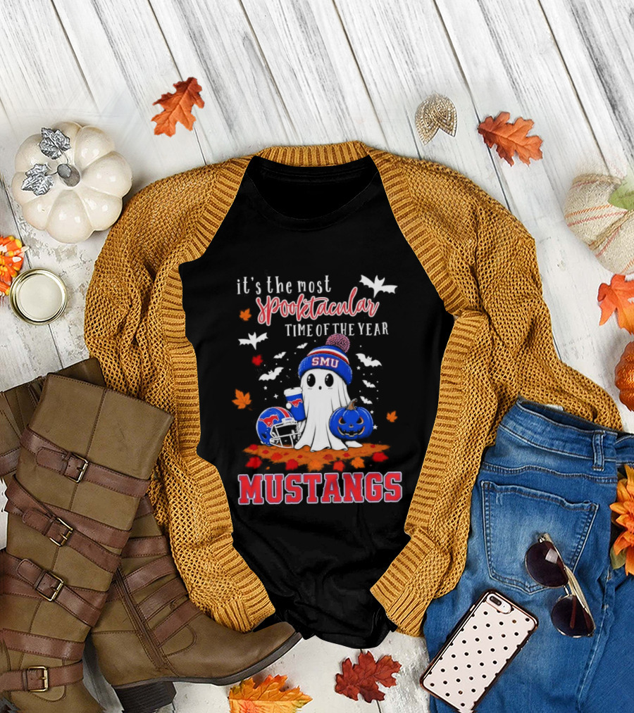 It's The Most Spooktacular Time Of The Year SMU Mustangs Halloween T-Shirt