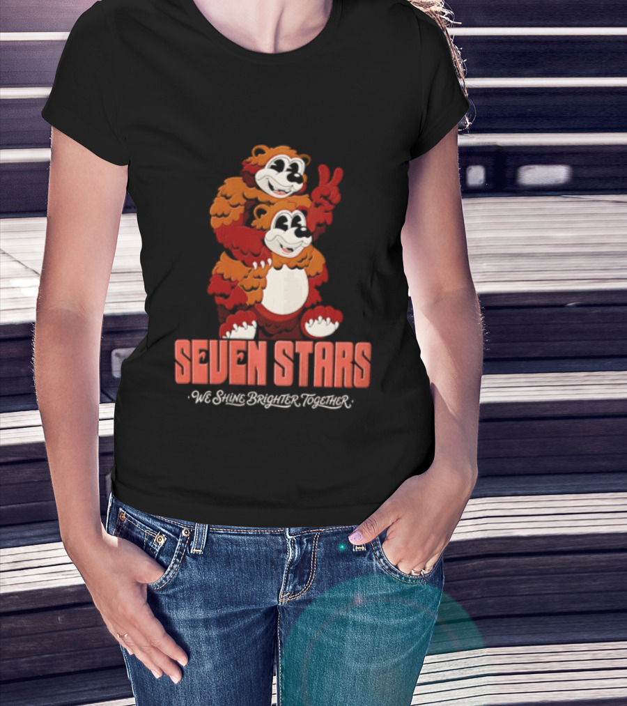 Seven Stars Piggy Back Bears We Grant Dragon Power T-Shirt
