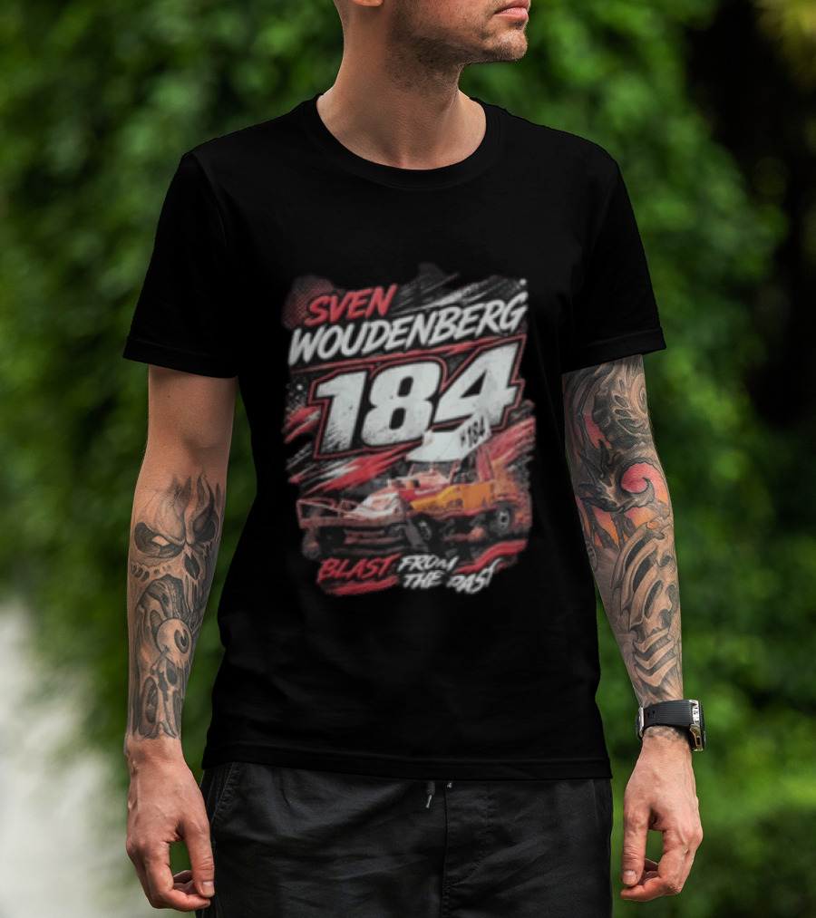 Sven Woudenberg 184 Blast From The Past Stock Car Racing Vehicle Dirt Track T-Shirt