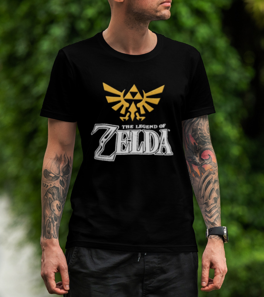 The Legend Of Zelda Yellow Triforce Emblem White T-Shirt