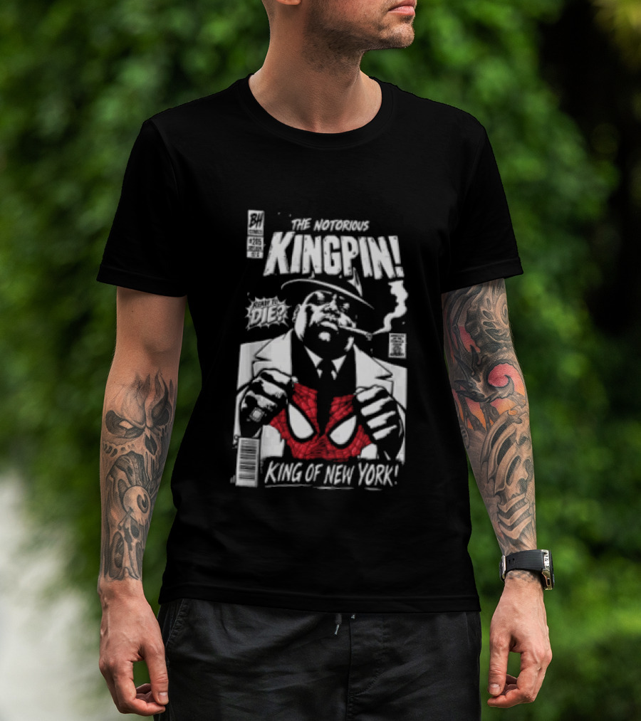 The Notorious Kingpin King Of New York Ready To Die Comics BH Music Big T-Shirt