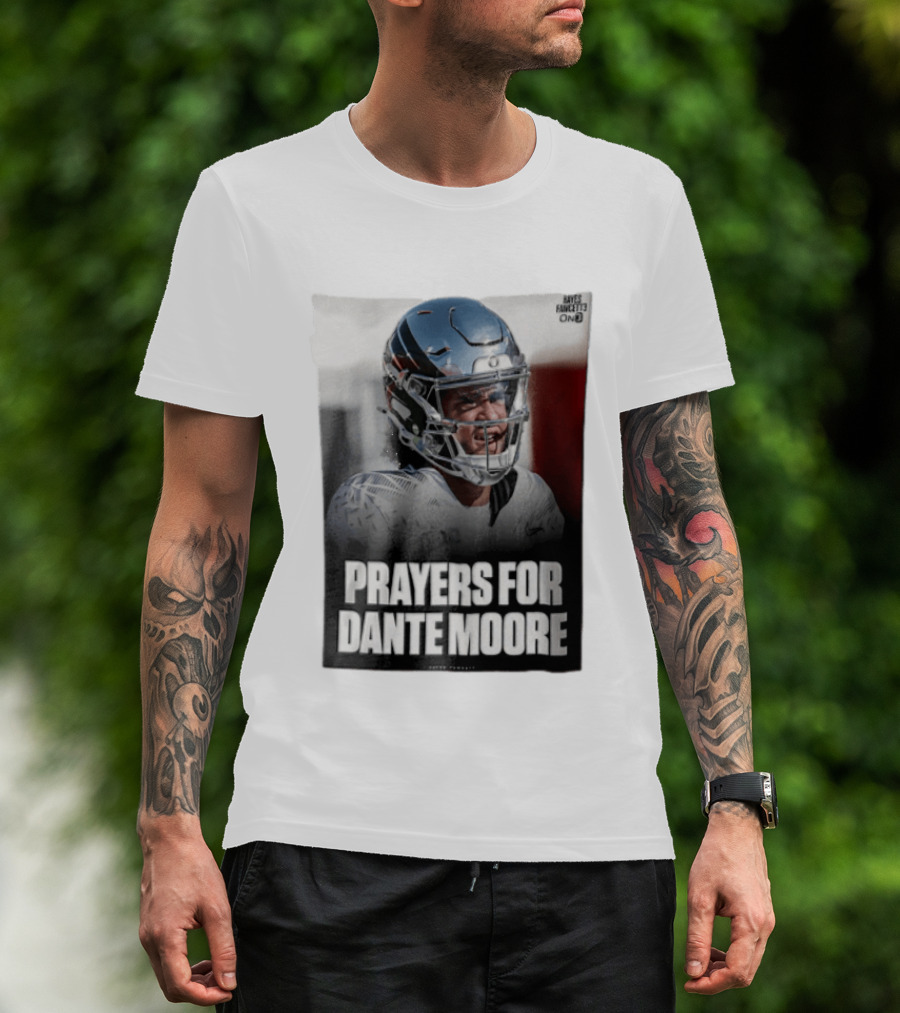 Prayers For Dante Moore Oregon Ducks Football Helmet T-Shirt