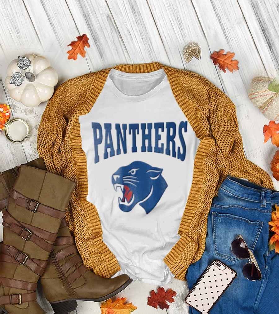 Panthers Blue Panther Head T-Shirt
