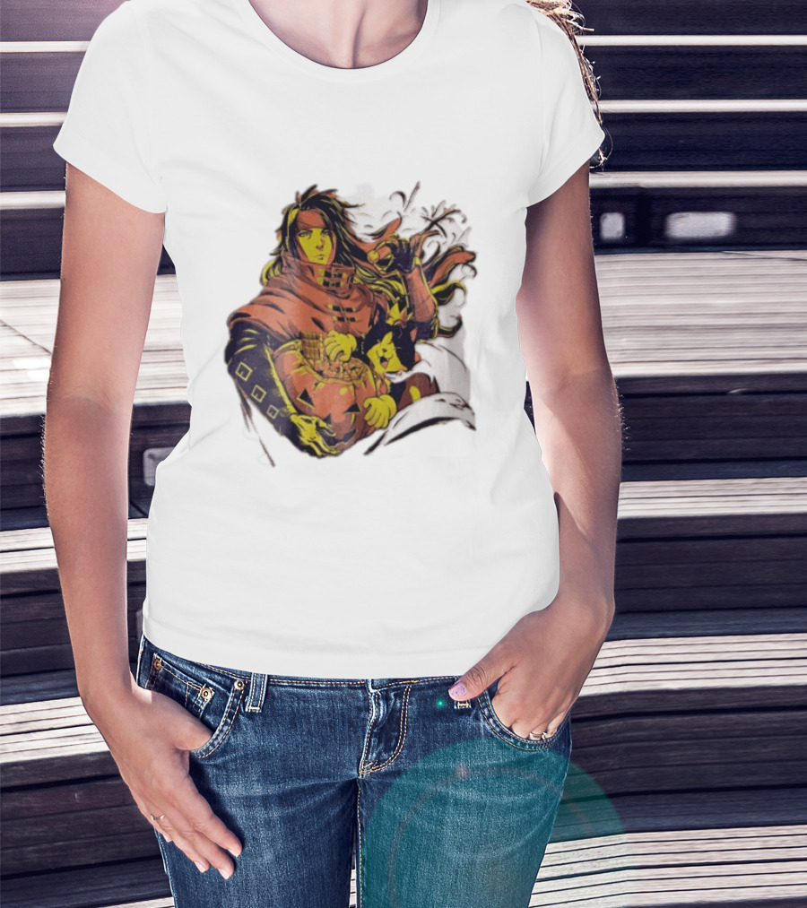 Vincent Valentine Cait Sith Halloween Pumpkin Final Fantasy T-Shirt