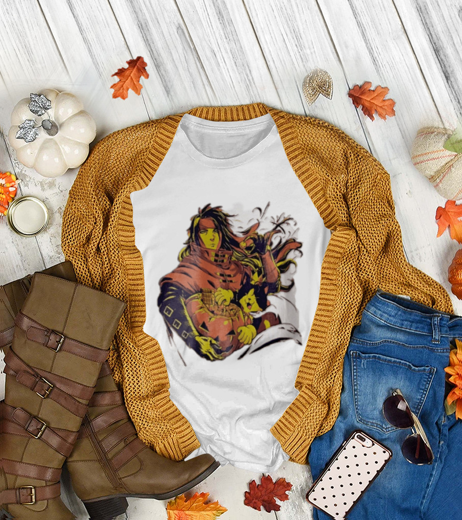 Vincent Valentine Cait Sith Halloween Pumpkin Final Fantasy T-Shirt