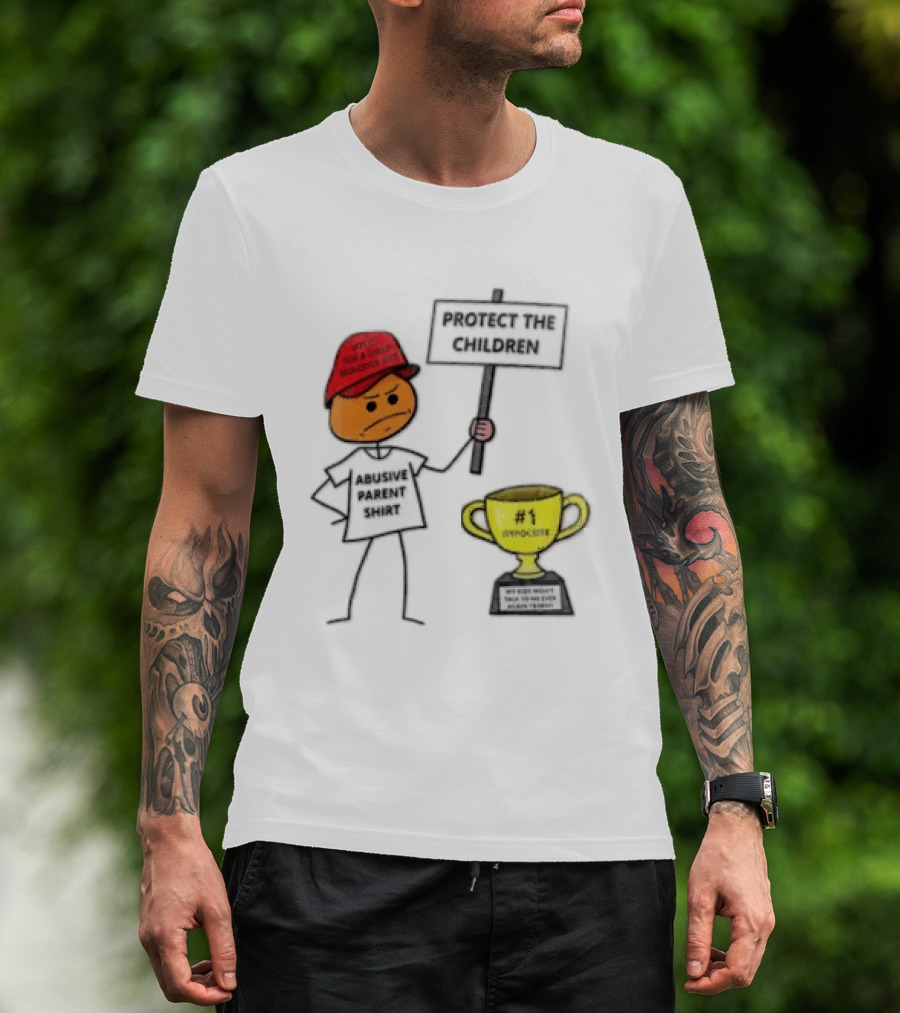 Voted FOR A Child Molester HAT Protect THE Children Abusive Parent Hypocrite Trophy T-Shirt