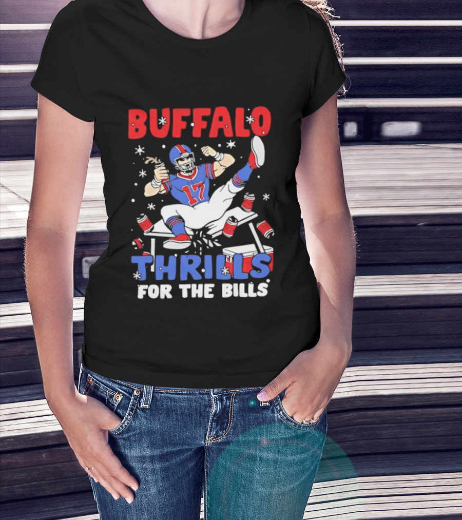 Buffalo Thrills For The Bills Football Table Crash Fun T-Shirt