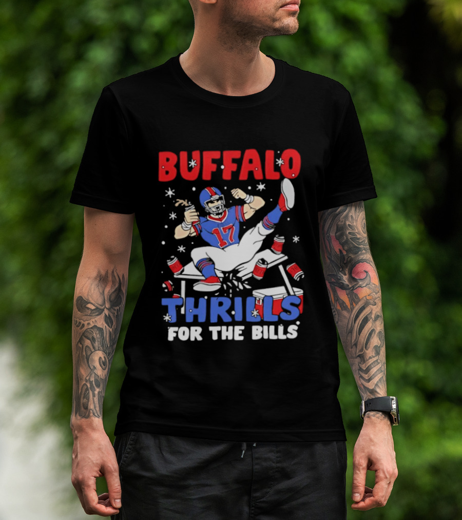Buffalo Thrills For The Bills Football Table Crash Fun T-Shirt