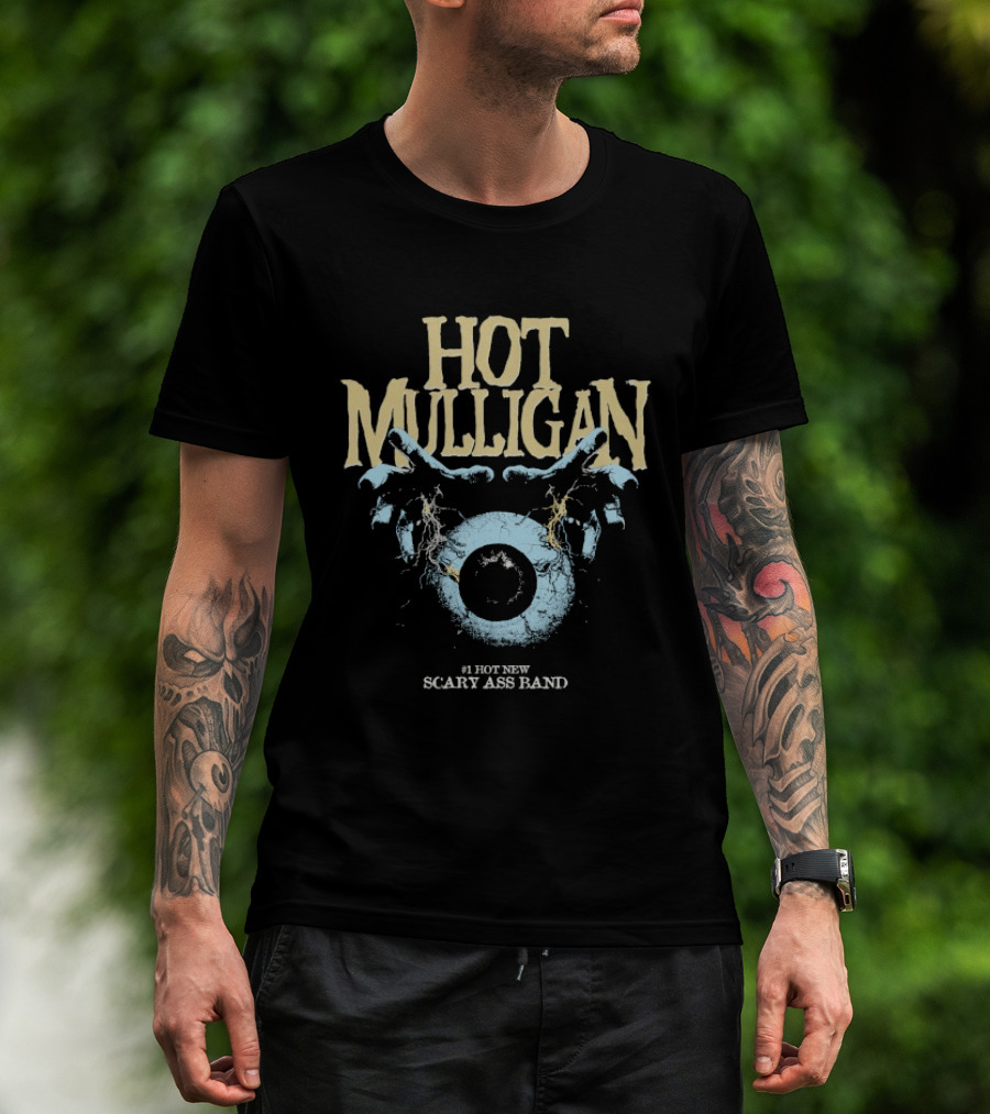 Hot Mulligan Eyeball Hands Scary Ass Band T-Shirt