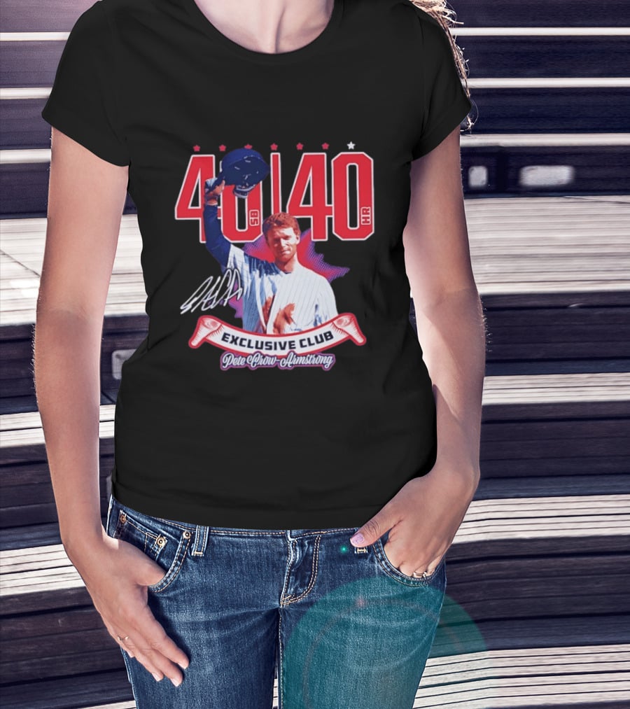 40 40 Club Curtain Call Pete Crow Armstrong Exclusive Chicago Cubs T-Shirt