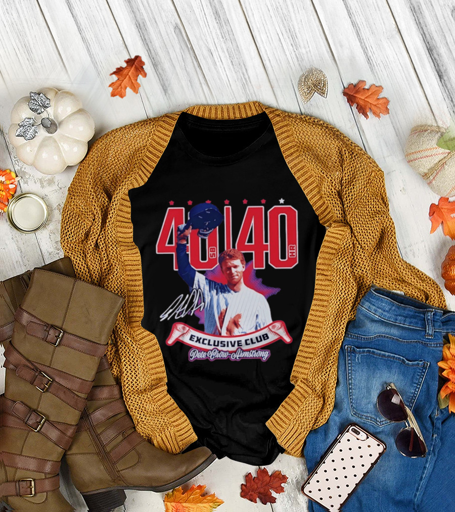 40 40 Club Curtain Call Pete Crow Armstrong Exclusive Chicago Cubs T-Shirt