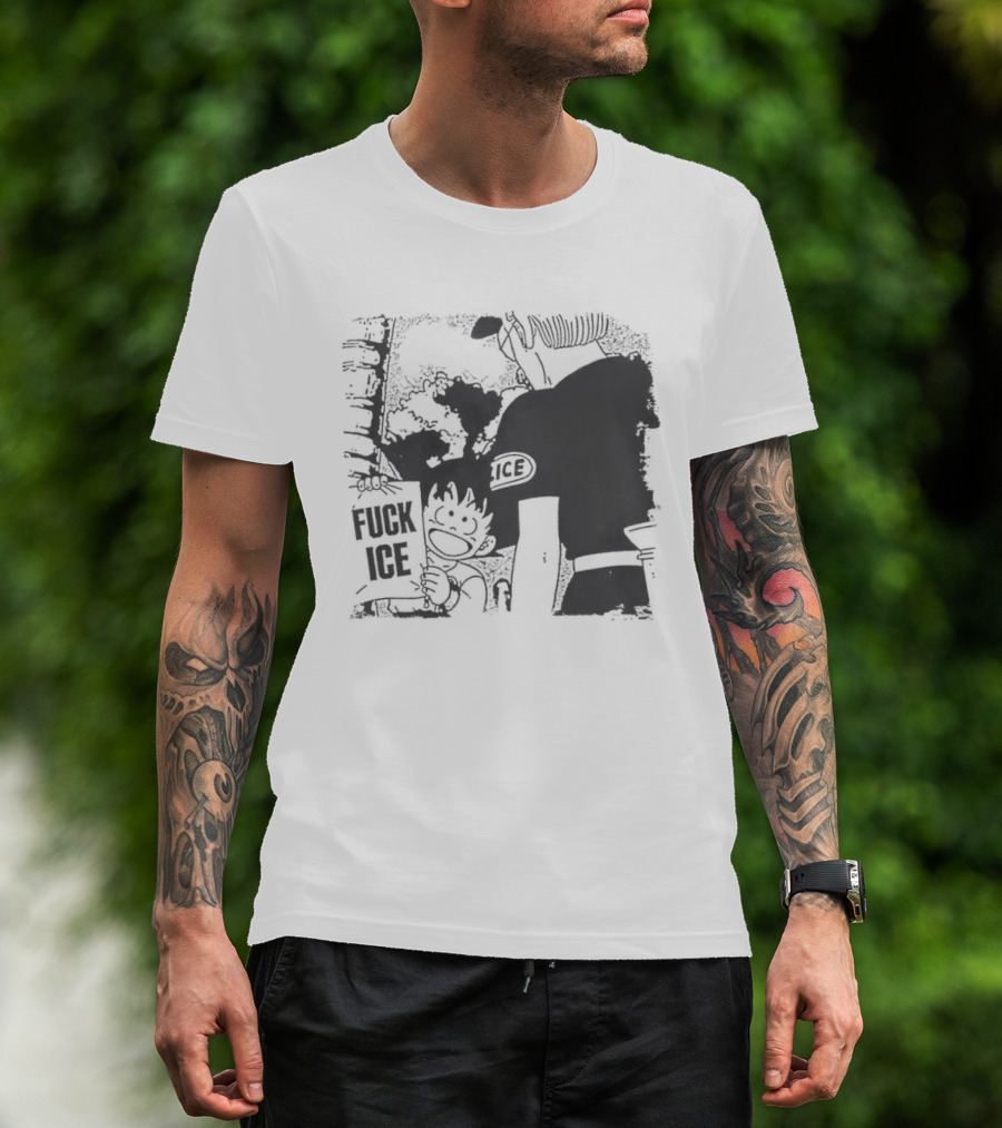 Calvin Inspired Activism Fuck Ice Protest Cartoon Social Justice T-Shirt