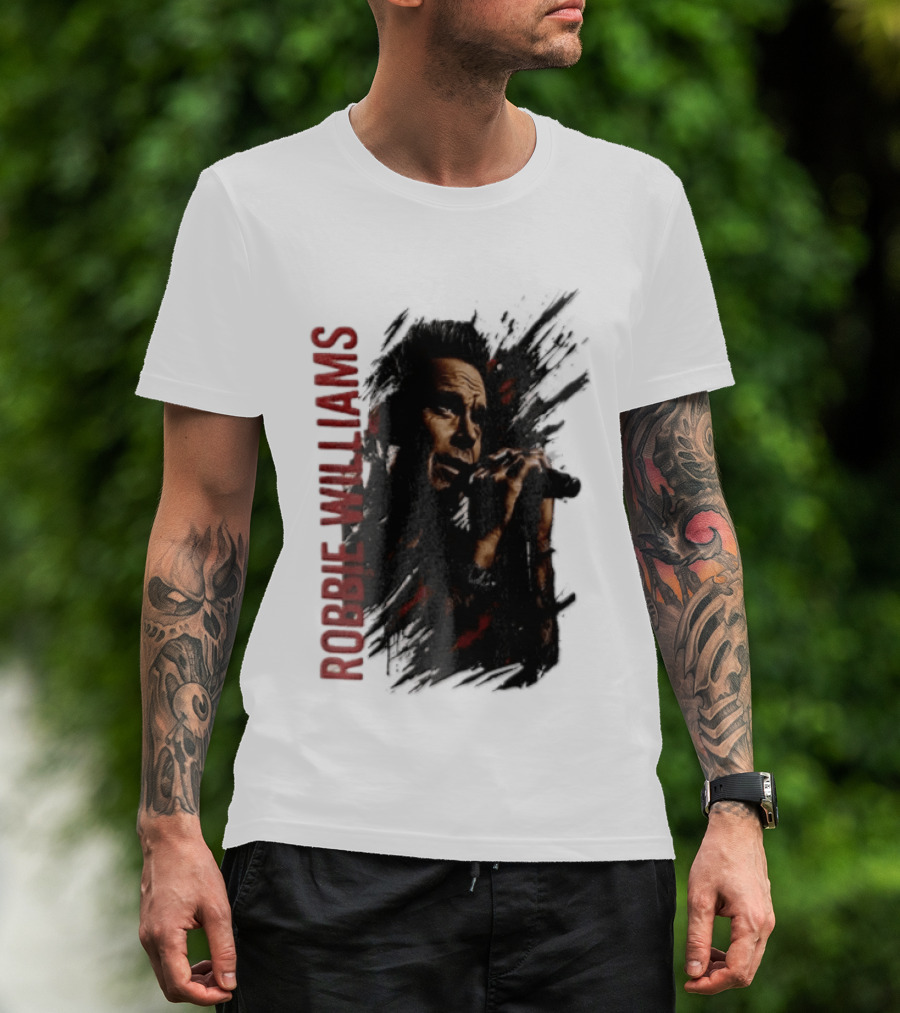 Robbie Williams Britpop Australia New Zealand 2026 Tour Concert Singer T-Shirt