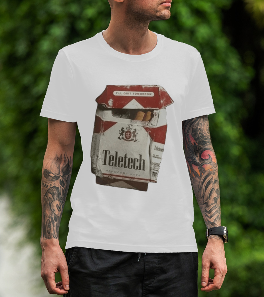 Teletech I'll Quit Tomorrow Hardcore 2026 Reds T-Shirt