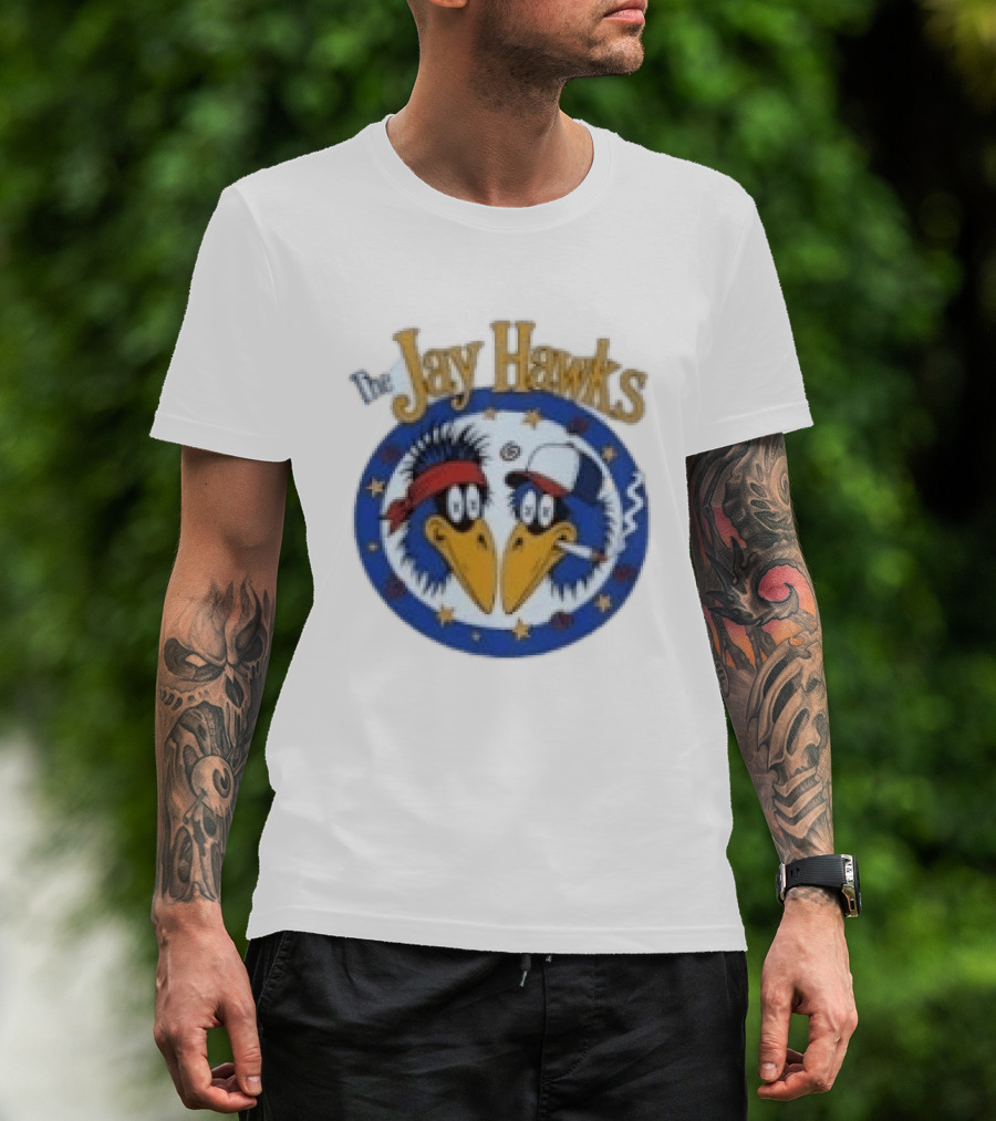 The Jay Hawks Smoking Cartoon Birds T-Shirt