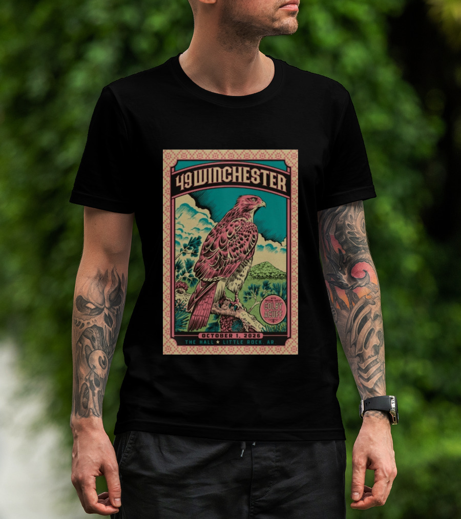 49 Winchester Little Rock October 1 2026 Special Guest Colby Acuff T-Shirt