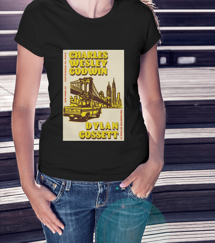 Charles Wesley Godwin Rooftop Pier 17 New York September 2026 Dylan Gossett T-Shirt