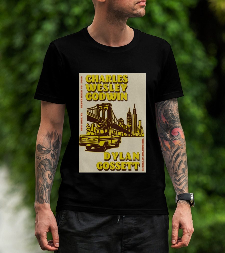 Charles Wesley Godwin Rooftop Pier 17 New York September 2026 Dylan Gossett T-Shirt