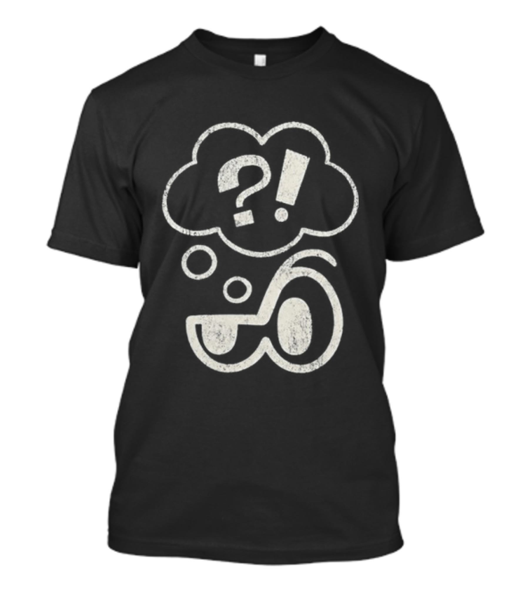Clooless Athletics Club Glitchy Expression Simplistic T-Shirt
