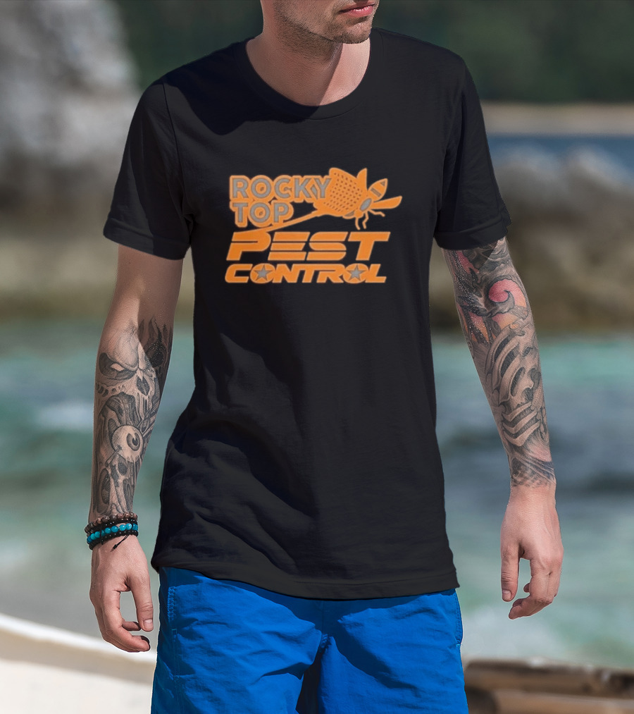 Rocky Top Pest Control Tennessee Defeated Georgia Tech Football T-Shirt