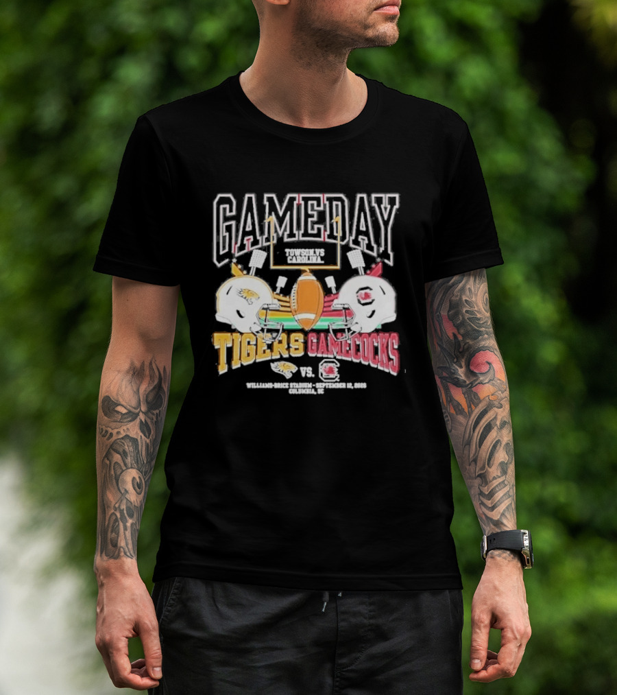 Gameday Towson Tigers Vs South Carolina Gamecocks Football September 12 2026 T-Shirt