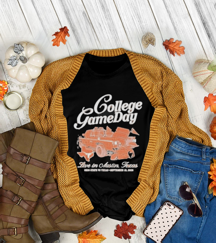 College Gameday Live In Austin Texas 2026 Texas Longhorns Tailgate Truck T-Shirt