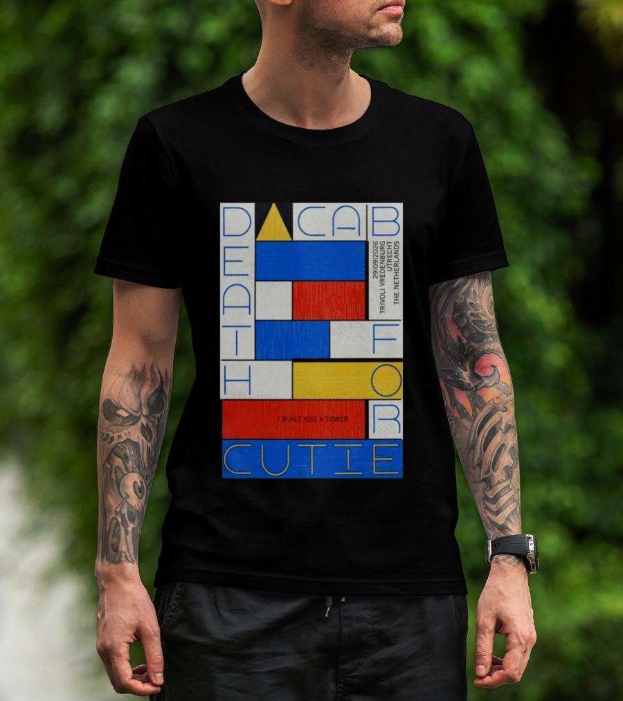 Death Cab For Cutie I Built You A Tower September 29 2026 TivoliVredenburg Utrecht The Netherlands T-Shirt