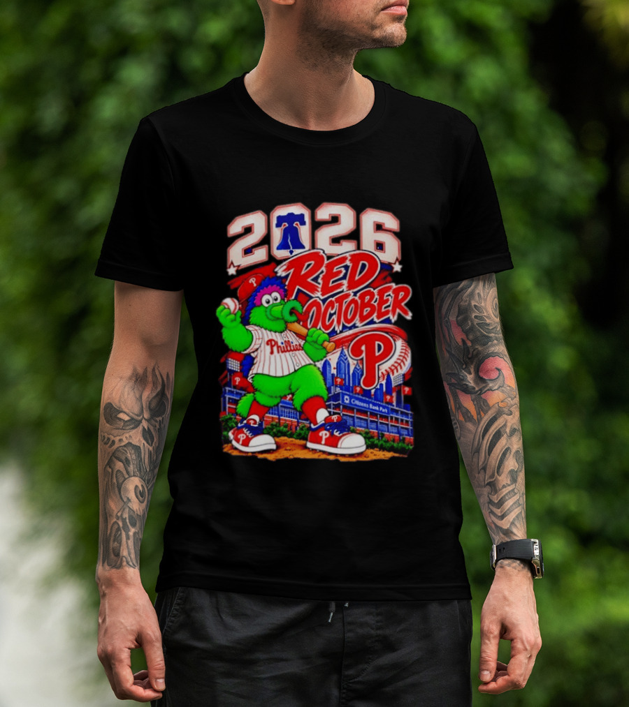 Philadelphia Phillies 2026 Red October Citizens Bank Park Postseason T-Shirt