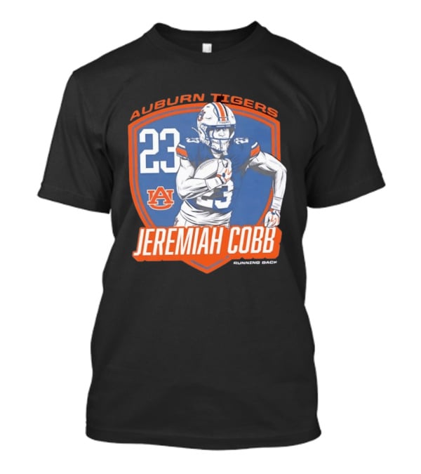Jeremiah Cobb 23 Auburn Tigers Running Back Football Player T-Shirt