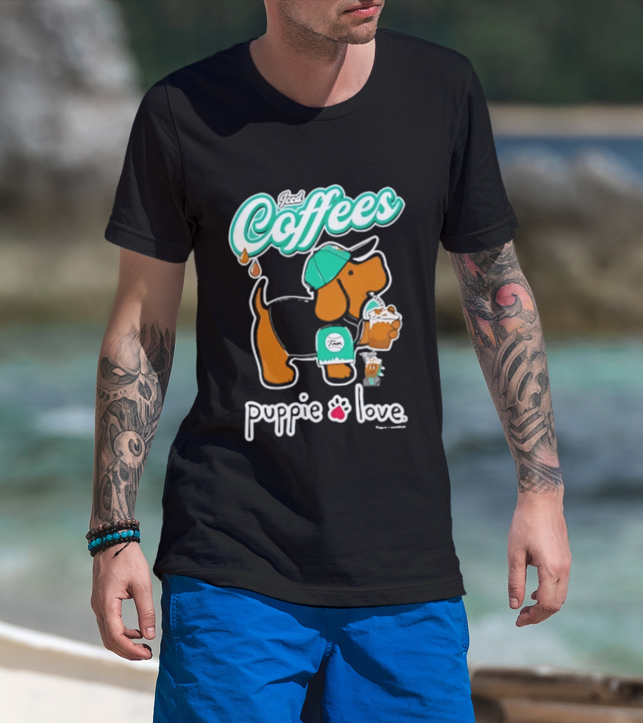 Puppie Love Iced Coffees Pup Kelly T-Shirt
