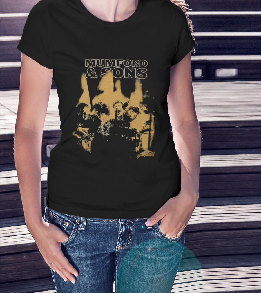 Mumford And Sons Dust And Thunder Tour Band Members T-Shirt