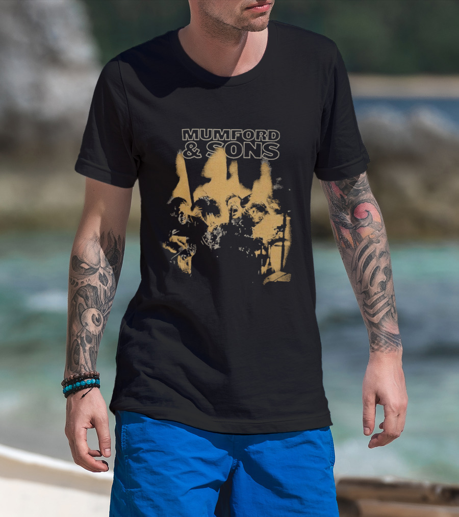 Mumford And Sons Dust And Thunder Tour Band Members T-Shirt
