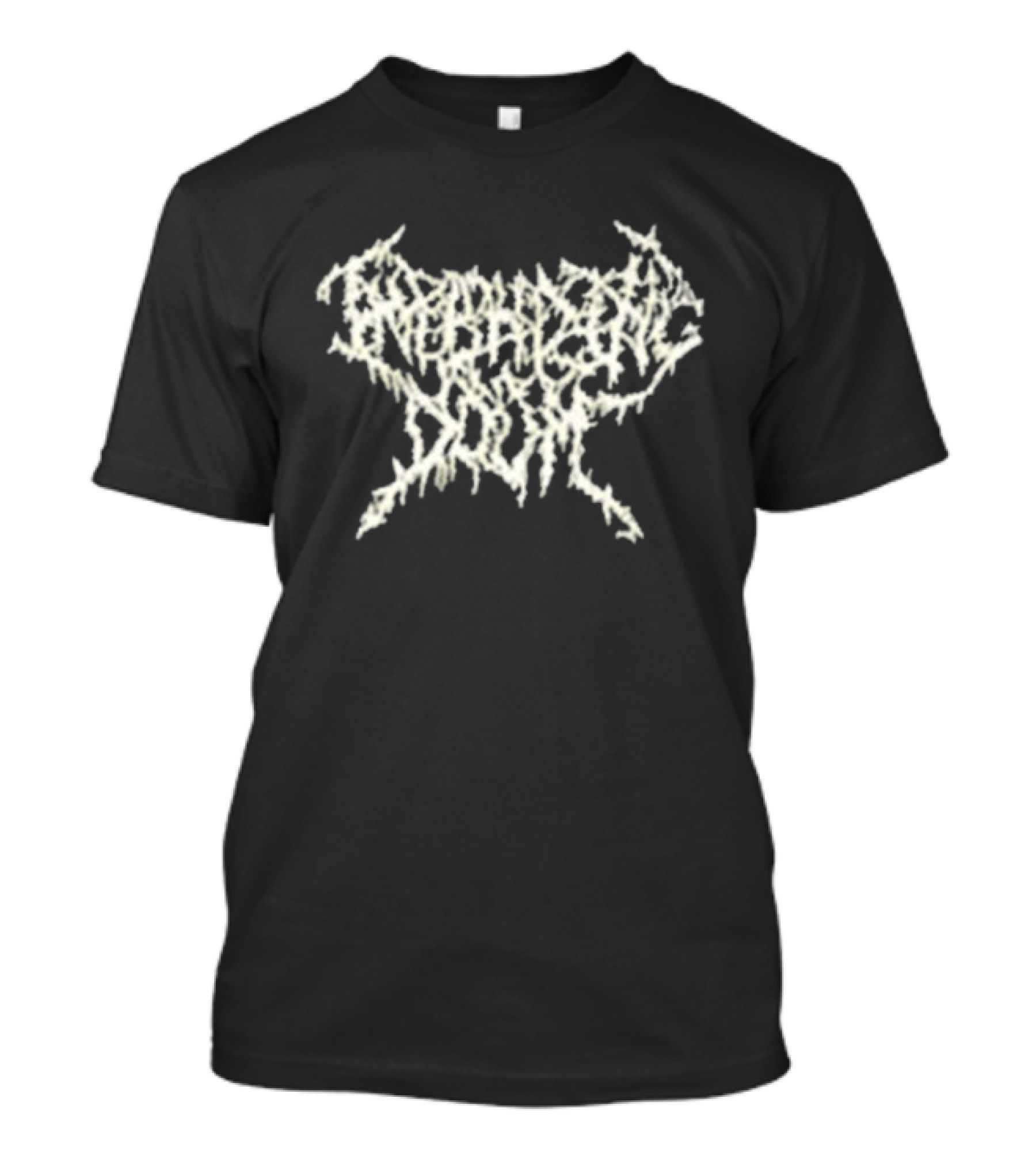Ritual Doom Against Traffic White Distressed Font T-Shirt